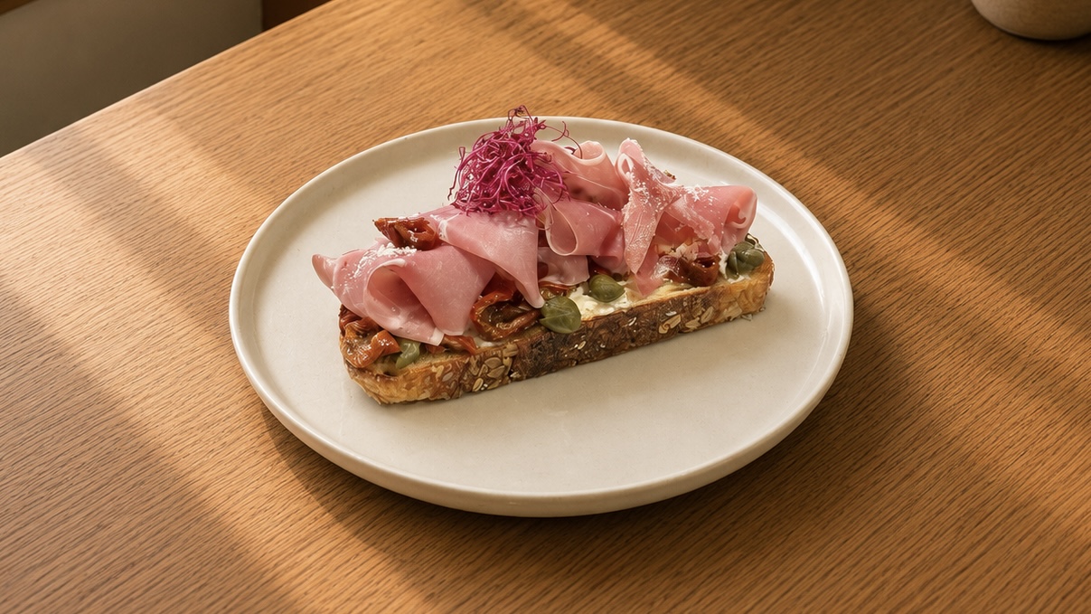 Prosciutto Bruschetta – Frühstück im ERET Café Mülheim