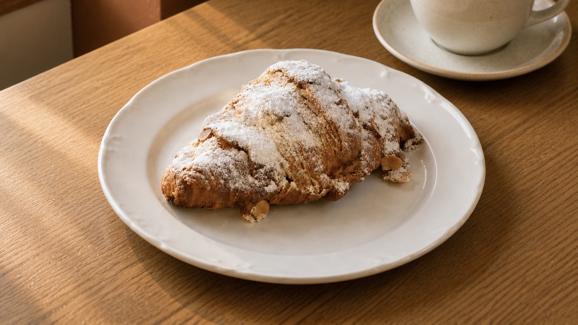 Mandel-Croissant – Frühstück im ERET Café Mülheim