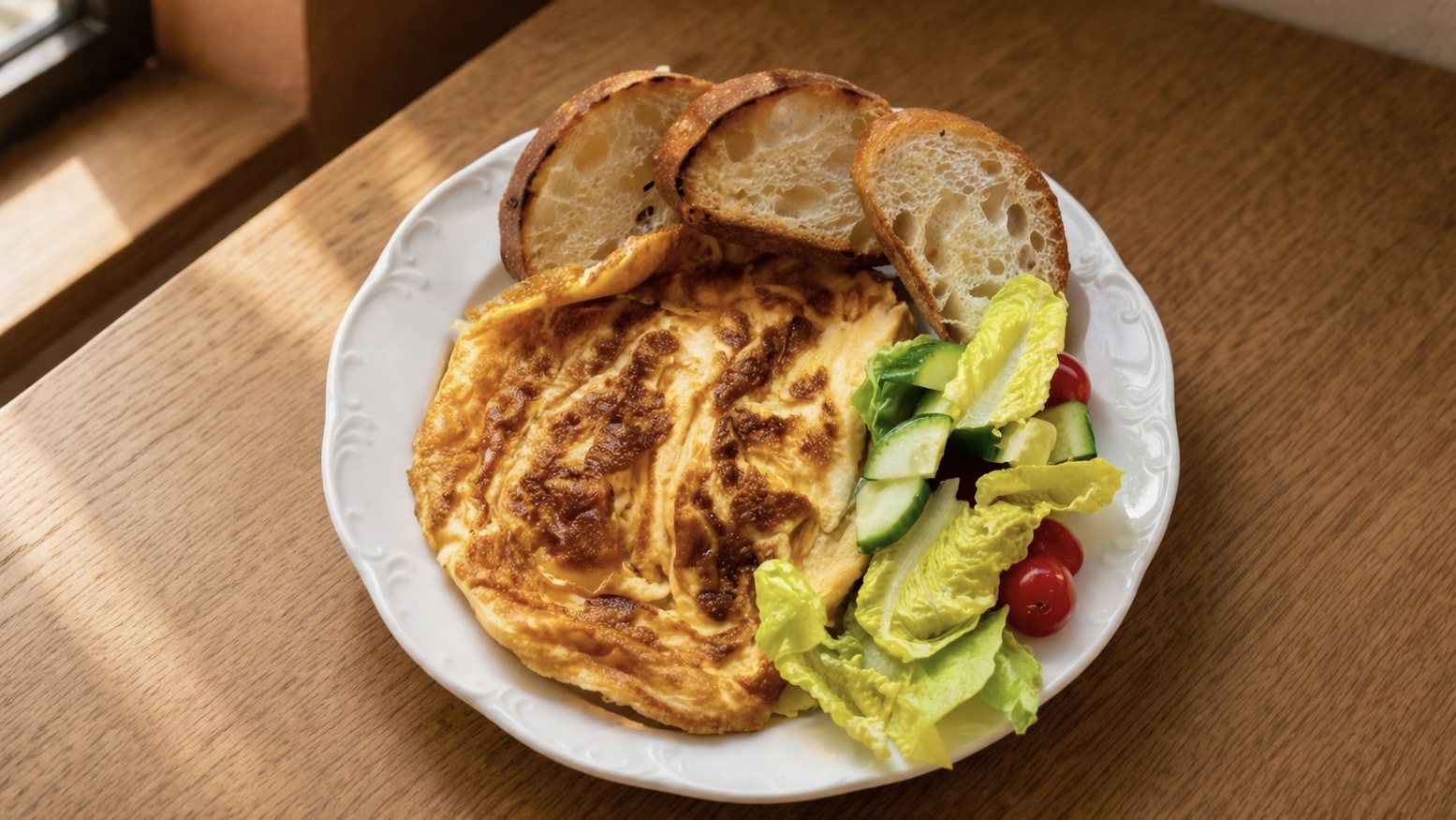 Omlett – Frühstück im ERET Café Mülheim