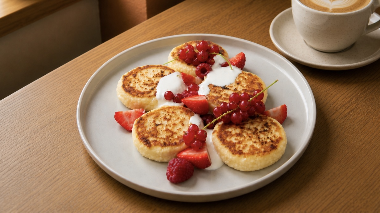 Syrniki – Frühstück im ERET Café Mülheim