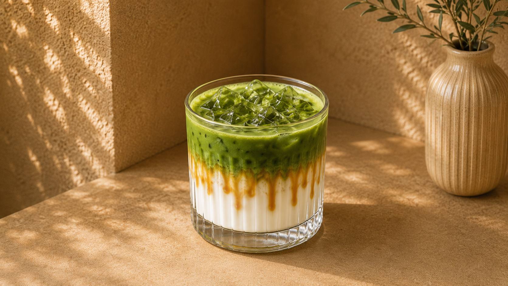 Eis Matcha Latte – Frühstück im ERET Café Mülheim