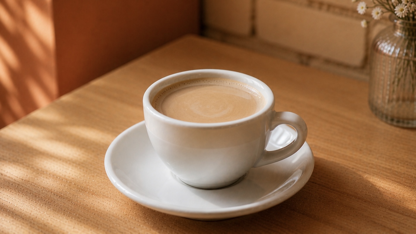 Milchkaffee – Frühstück im ERET Café Mülheim