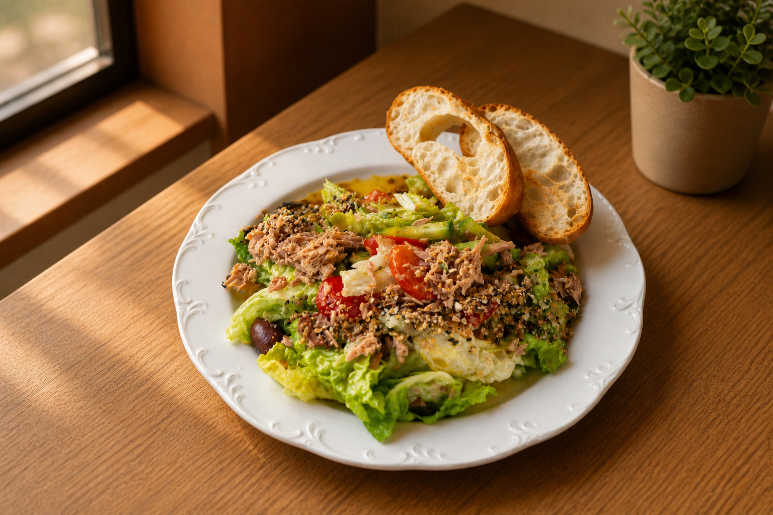 Thunfischsalat – Frühstück im ERET Café Mülheim