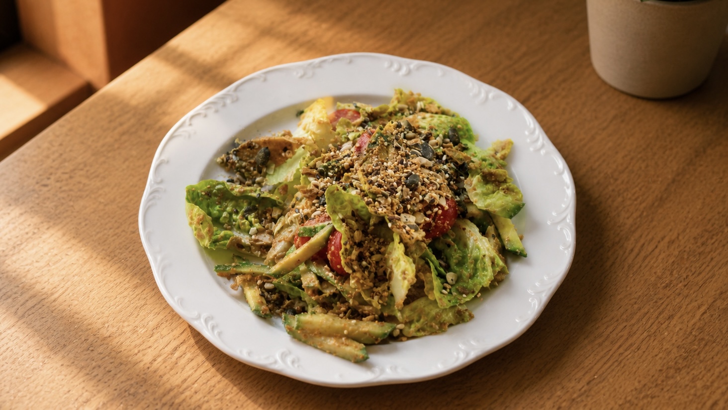Veggie Salat – Frühstück im ERET Café Mülheim
